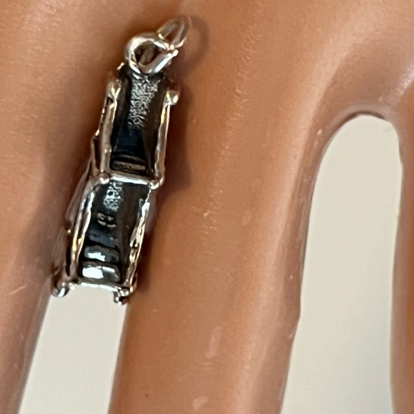 Vintage Sterling Silver Golden Gate Bridge Pendant Necklace, SF, 13" - Picture 6 of 8